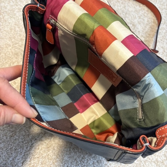 Coach Willis 70th Anniversary Colorblock Leather Crossbody Bag Rare - Picture 15 of 16